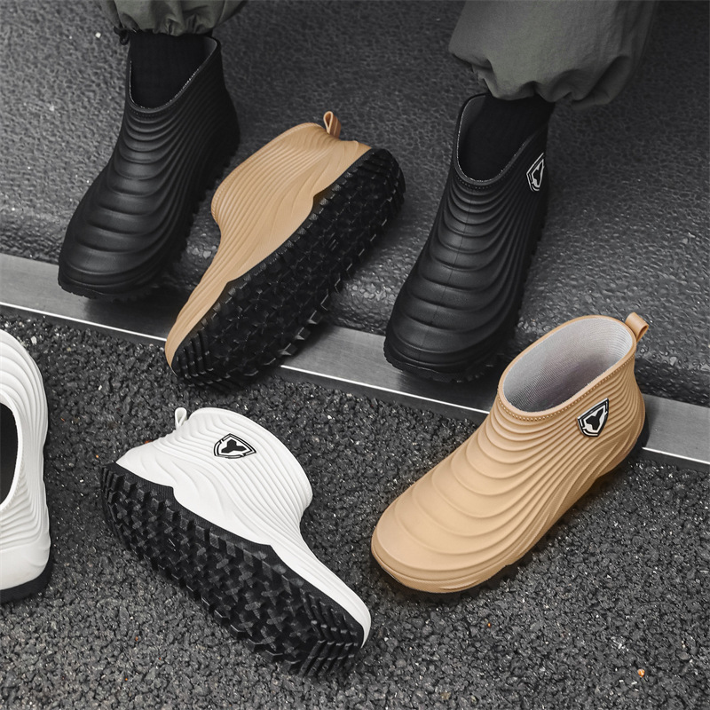 Fishing Boots - أحذية المطر الرجالية موضة مقاوم للماء