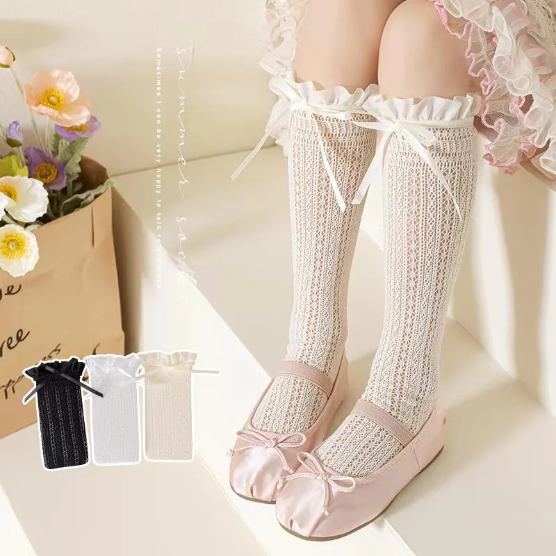 Fishing Socks - الفتيات أنبوب طويل جوارب الدانتيل الحلو