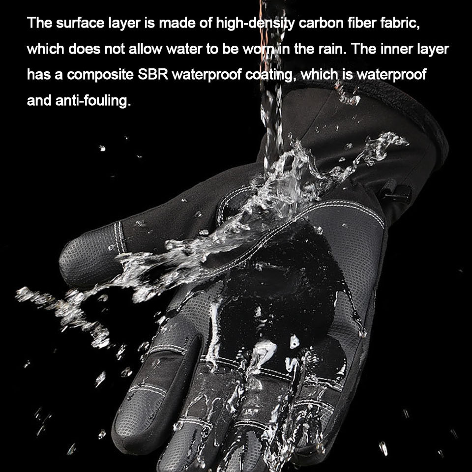 GTUBIKE مقاوم للماء الشتاء قفا - مراجعة Fishing Gloves وسعره