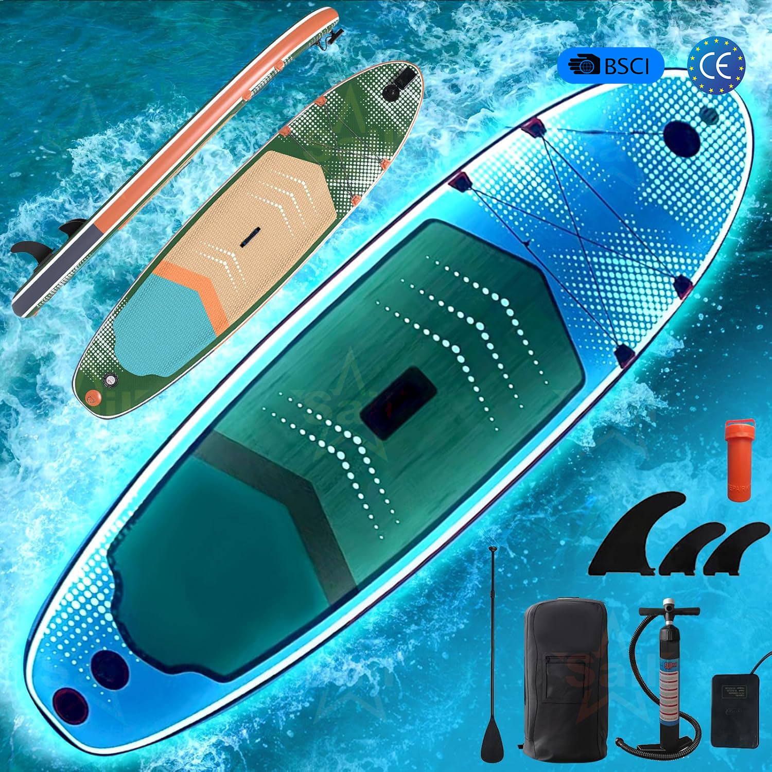 لوح تجديف قابل للنفخ متعدد الا - مراجعة Fishing Backpack وسعره