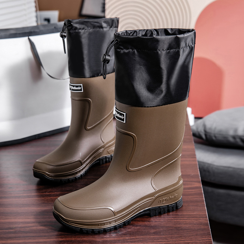 أحذية مطر رجالية مقاومة للماء  - مراجعة Fishing Boots وسعره