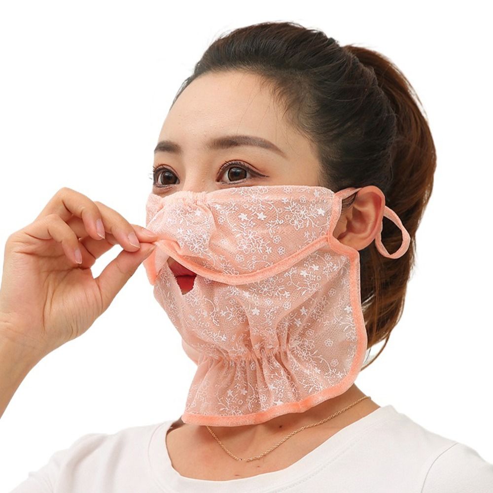 وشاح ملفوف أحادي اللون للنساء  - مراجعة Fishing Mask Sun Protection وسعره